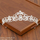 lutaotie Delicate Ice Fairycore Tiara Hair Accessory