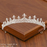 lutaotie Delicate Ice Fairycore Tiara Hair Accessory