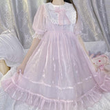 lutaotie Pastel Gem Princesscore Fairycore Dress