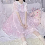 lutaotie Pastel Gem Princesscore Fairycore Dress