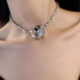 lutaotie Melted Icicle Heart Princesscore Choker