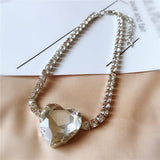 lutaotie Melted Icicle Heart Princesscore Choker