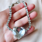 lutaotie Melted Icicle Heart Princesscore Choker