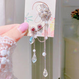 lutaotie Chain Connector Drop Earring