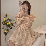 lutaotie Kawaii Princesscore Tartan Dress