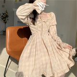 lutaotie Kawaii Princesscore Tartan Dress