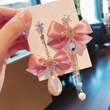 lutaotie Shopping in the Town Square Fairycore Princesscore Earrings