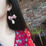 lutaotie Shopping in the Town Square Fairycore Princesscore Earrings