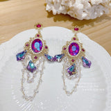 lutaotie Ball Debut Stunner Chandelier Drop Earrings