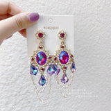 lutaotie Ball Debut Stunner Chandelier Drop Earrings