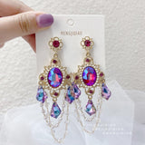 lutaotie Ball Debut Stunner Chandelier Drop Earrings