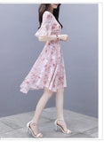 lutaotie Frosted Strawberries and Cream Fairycore Dress