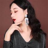 lutaotie Crystalline Princesscore Earrings