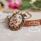 lutaotie Bird Meeting Fairycore Necklace