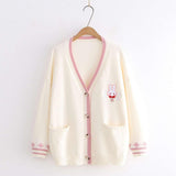 lutaotie Baby Bunny Gift Fairycore Sweater Top