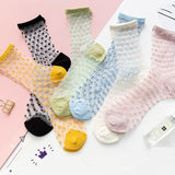 lutaotie Clear Dottie Kawaii Socks