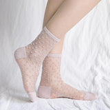 lutaotie Clear Dottie Kawaii Socks