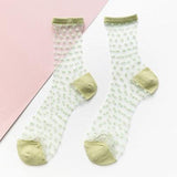 lutaotie Clear Dottie Kawaii Socks