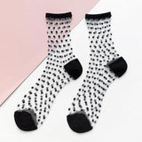 lutaotie Clear Dottie Kawaii Socks