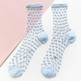 lutaotie Clear Dottie Kawaii Socks