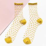 lutaotie Clear Dottie Kawaii Socks