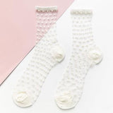 lutaotie Clear Dottie Kawaii Socks