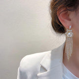 lutaotie Priceless Star Simulated Pearl Princesscore Earrings