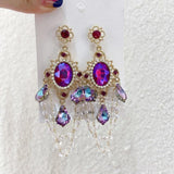 lutaotie Ball Debut Stunner Chandelier Drop Earrings