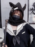 lutaotie Bunny by the Cathedral Dark Fairycore Hat