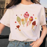 lutaotie Sweet Kawaii Graphic Tshirt Tops