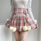 lutaotie Dandelion Pom Pom Fairycore Skirt Bottoms