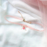 lutaotie Peachy Fuzz Fairycore Princesscore Choker