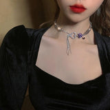 lutaotie Sweetheart Raindrop Fairycore Choker