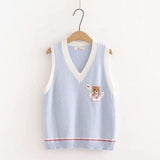 lutaotie Beary Beautiful Sweater Vest Fairycore Top