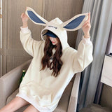 lutaotie Snow Bunny Kawaii Hoody Sweater Top