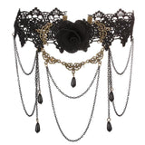 lutaotie Whimsical Elegance Dark Fairycore Princesscore Choker