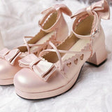 lutaotie Dewdrops and Hearts Fairycore Shoes