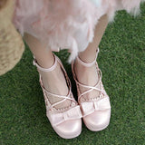 lutaotie Dewdrops and Hearts Fairycore Shoes