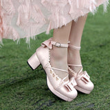 lutaotie Dewdrops and Hearts Fairycore Shoes