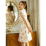 lutaotie Rose Petal and Chamomile Fairycore Dress