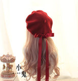 lutaotie Princesscore Long Ribbon Beret Hat