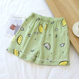 LANFUBEISI  Pyjamas Women 100% Cotton Short Sleeves Ladies Pajama Sets Shorts Cute Cartoon Print Japanese Simple Sleepwear Homewear Pijamas