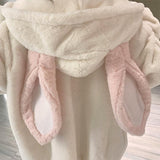 lutaotie Snow Bunny Kawaii Hoody Sweater Top