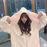 lutaotie Snow Bunny Kawaii Hoody Sweater Top