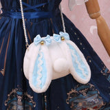 lutaotie Small Bowtie Bunny Ear Shoulder Bag