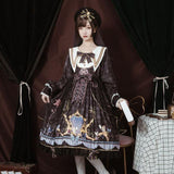 lutaotie Midnight Fantasy Fairycore Dress