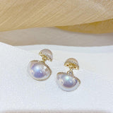 lutaotie Belinda Simulated Pearl Earrings