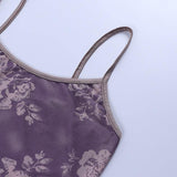 lutaotie Fairycore Violet Cami Top