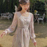 lutaotie Fairycore Mythical Tale Lace Dress