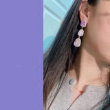 lutaotie Viola Lavender by the Sea Princesscore Earrings